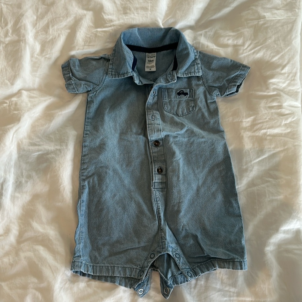 Adorable denim onesie 18months